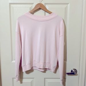 Pastel Pink Cropped Aerie Sweater 🤍